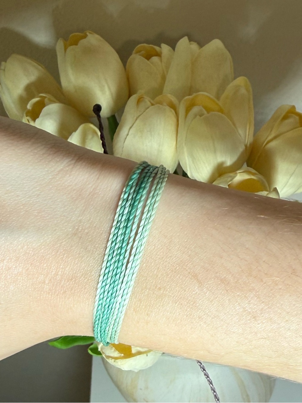 Pura Vida Mint Green Thread Bracelet